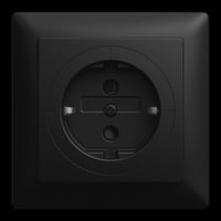 Busch-Jaeger Objektsteckdose 20 Euro-Stecksystem Typ F schwarz, Retail