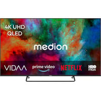 Medion LIFE MD 850602, QLED-Fernseher 125.7 cm (50 Zoll), schwarz, UltraHD/4K, Triple Tuner, VIDAA