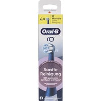 Oral-B Oral-B iO Sanfte Reinigung 4er, Aufsteckbürste schwarz, für empfindliche Bereiche und gesünderes Zahnfleisch
