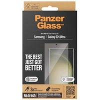 PanzerGlass DisplayschutzUltra-Wide Fit, Schutzfolie transparent/schwarz, Samsung Galaxy S24 Ultra, EasyAligner