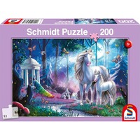Schmidt Spiele Einhornstute mit Fohlen, Puzzle 200 Teile