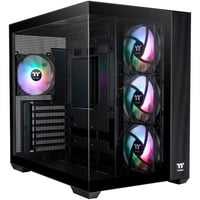 Thermaltake View 380 TG ARGB Black, Tower-Gehäuse schwarz, Tempered Glass x 2