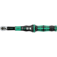 Wera Drehmomentschlüssel mit Umschaltknarre Click-Torque Lock A 6 schwarz/grün, Abtrieb 1/4" Bitaufnahme, 2,5 bis 25Nm