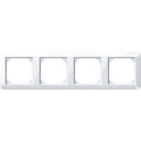 Merten Rahmen vierfach waagerecht und senkrecht montierbar weiß (glänzend), Retail
