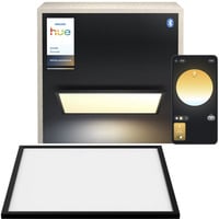 Philips HUE White Ambiance Aurelle Quadratische Panelleuchte, LED-Leuchte schwarz