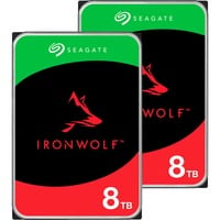 Seagate IronWolf NAS 2 x 8 TB Bundle, Festplatte SATA 6 Gb/s, 3,5", 2er Bundle