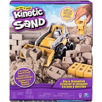 Spin Master Kinetic Sand - Baustellen Set, Spielsand 453 Gramm Sand