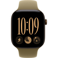 Apple Watch Series 12, Smartwatch bronze, Aluminium, 46 mm, Sportarmband Oliv M/L, Cellular