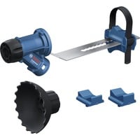 Bosch Professional Staubabsaugung GDE max Professional, Staubsauger-Aufsatz blau, mit Adapter für Stockerplatten