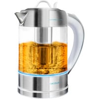 Cecotec ThermoSense 370 Clear Electric Kettle, Wasserkocher edelstahl/transparent, 2.200 Watt, 1,7 Liter