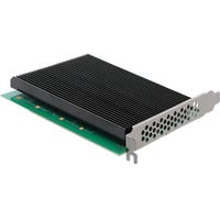 DeLOCK PCIe 5.0 x16 Karte > 4x int. M.2 NVMe + Kühlkörper, Schnittstellenkarte 