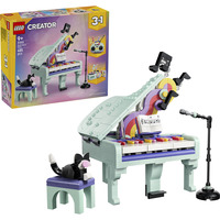 LEGO 31392 Creator 3-in-1 Deko-Klavier mit Katze, Konstruktionsspielzeug 