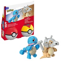Mattel MEGA Pokémon 2er Pokéball Set - Schiggy und Tragosso, Konstruktionsspielzeug 