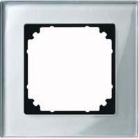 Merten Rahmen Glas einfach diamant/silber, Typ 489160, Schutzart IP20, Schlagfestigkeit IK02 Retail