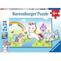 Ravensburger Kinderpuzzle Märchenhaftes Einhorn 2x 24 Teile
