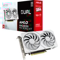 ASUS Radeon RX 9060 XT DUAL WHITE Edition 16GB, Grafikkarte weiß