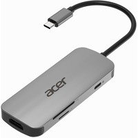 Acer Multi-Port Adapter, Dockingstation silber, USB-C, HDMI, USB-A