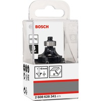 Bosch Abrundfräser Standard for Wood, Radius 8mm Schaft Ø 8mm, zweischneidig, Anlaufkugellager