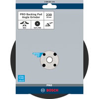 Bosch Professional PRO Backing Pad, Stützteller für Fiberschleifscheiben 230mm, M14, Schleifteller weich, für Winkelschleifer mit Spannmutter