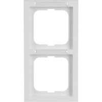Busch-Jaeger Rahmen 2-fach mit senkrechter Beschriftung weiß, Retail