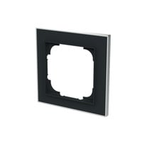 Busch-Jaeger Rahmen einfach mit Dekorring chrom, Retail