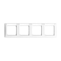 Busch-Jaeger Rahmen vierfach 1734 NS-914 weiß, Retail