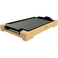 Cecotec Tischgrill Tasty&Grill 2000 Bamboo, Elektro-Grillplatte holz, 2.000 Watt