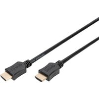 HDMI High Speed Kabel mit Ethernet, Typ A schwarz, 2 Meter Verwendung: Blu-Ray Player, Spielekonsole oder HD Streamingportal Anschlüsse: 1x HDMI (Stecker) auf 1x HDMI (Stecker) Version: HDMI 2.0