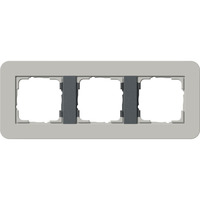 Gira Abdeckrahmen 3fach, Abdeckung grau, Retail