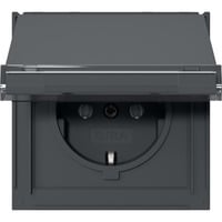 4010337094173 - Schutzkontaktsteckdose Typ F 16 Ampere 250 Volt mit Klappdeckel und Beschriftungsfeld