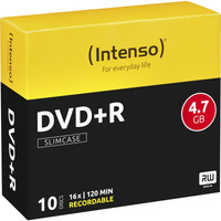 Intenso DVD+R 4,7 GB, DVD-Rohlinge 16fach, 10 Stück