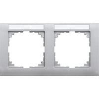  Merten Rahmen 2-fach aluminium MEG4021-3660 aluminium, Retail