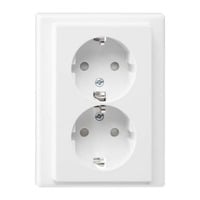 4042811190828 - Schutzkontakt-Doppel-Steckdose mit erhöhtem Berührungsschutz 16 Ampere 250 Volt 4042811190828 - Schutzkontakt-Doppel-Steckdose mit erhöhtem Berührungsschutz 16 Ampere 250 Volt