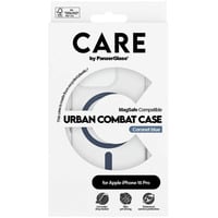 PanzerGlass Urban Combat Case, Handyhülle transparent/blau, iPhone 16 Pro, MagSafe