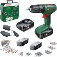 Bosch Heimwerken & Garten Akku-Schlagbohrschrauber EasyImpact 18V-40 + SystemBox grün/schwarz, 2x Li-Ionen Akku 1,5Ah, POWER FOR ALL ALLIANCE