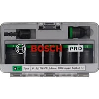 Bosch Professional PRO Impact Steckschlüsseleinsatz-Set 1/2", 7-teilig schwarz, Standard