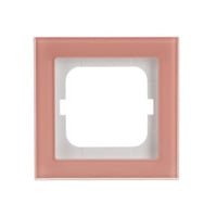 Busch-Jaeger Abdeckrahmen 1-fach, Abdeckung rosa, Retail