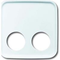 Busch-Jaeger Zentralscheibe 2 Steckkontakte 2548-020 D-214, Abdeckung weiß, Retail