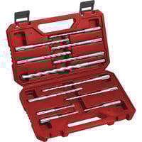 EINHELL Hammerbohrer-Satz SDS-plus, 12-teilig rot, Ø 5-14mm, Transportkoffer