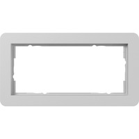 Gira Abdeckrahmen zwei fach bruchsicher, Abdeckung grau, Retail