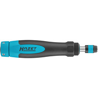 Hazet Drehmomentschraubendreher mit Standardgriff (6004CT-3) schwarz/blau, 0,02 - 0,3 Nm, 1/4" Bitaufnahme, Rundgriff