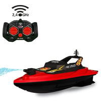 Jamara Fernsteuerbares Feuerlöschboot Fire Speed mit Spritzfunktion 2,4 Gigahertz, RC schwarz