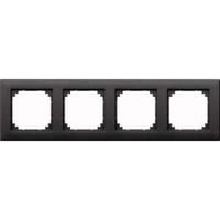 Merten Rahmen vierfach waagerecht und senkrecht montierbar anthrazit, Retail