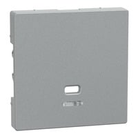 Merten Zentralplatte Zugschnur mit Kontrollfenster aluminium, Retail