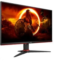 AOC 24G2SPAE/BK, Gaming-Monitor 60 cm (23.8 Zoll), schwarz/rot, FullHD, AMD Free-Sync Premium, 165Hz Panel
