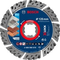 Bosch Professional X-LOCK Diamanttrennscheibe Expert MultiMaterial, Ø 125mm Bohrung 22,23mm