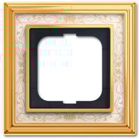 Busch-Jaeger Rahmen 1-fach ms/pol Dekor weiß, Retail