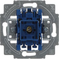 Busch-Jaeger Wechselschalter-Einsatz 10 Ampere mit Beleuchtung Typ 2000/6 USGL blau, Retail