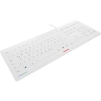 CHERRY STREAM PROTECT KEYBOARD, Tastatur weiß, DE-Layout, SX-Scherentechnologie