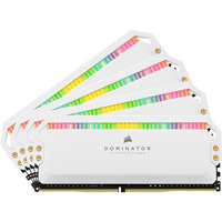 Corsair DIMM 64 GB DDR4-3200 (4x 16 GB) Quad-Kit, Arbeitsspeicher weiß, CMT64GX4M4E3200C16W, Dominator Platinum RGB, INTEL XMP